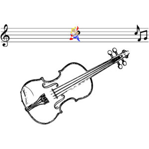 Malvorlage Geige