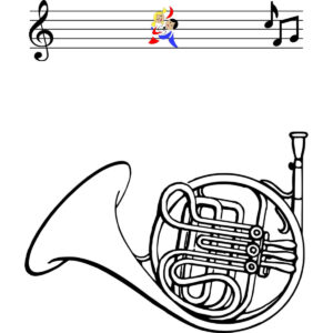 Malvorlage Horn