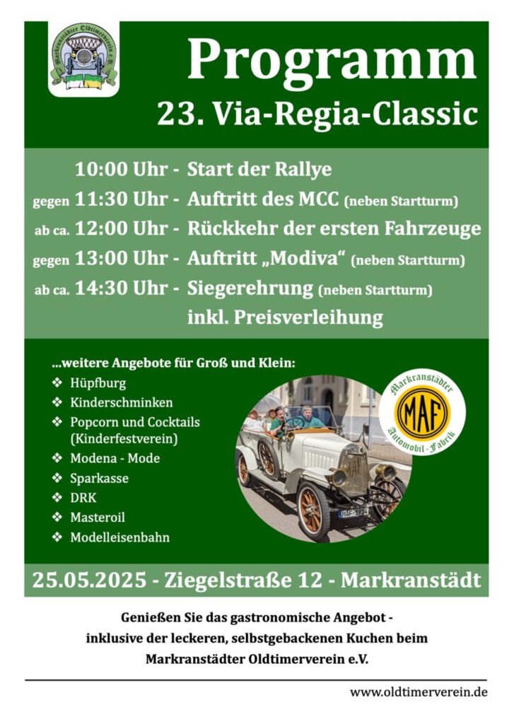 Plakat-Programm-Via Regia Classic 2025 Markranstädt