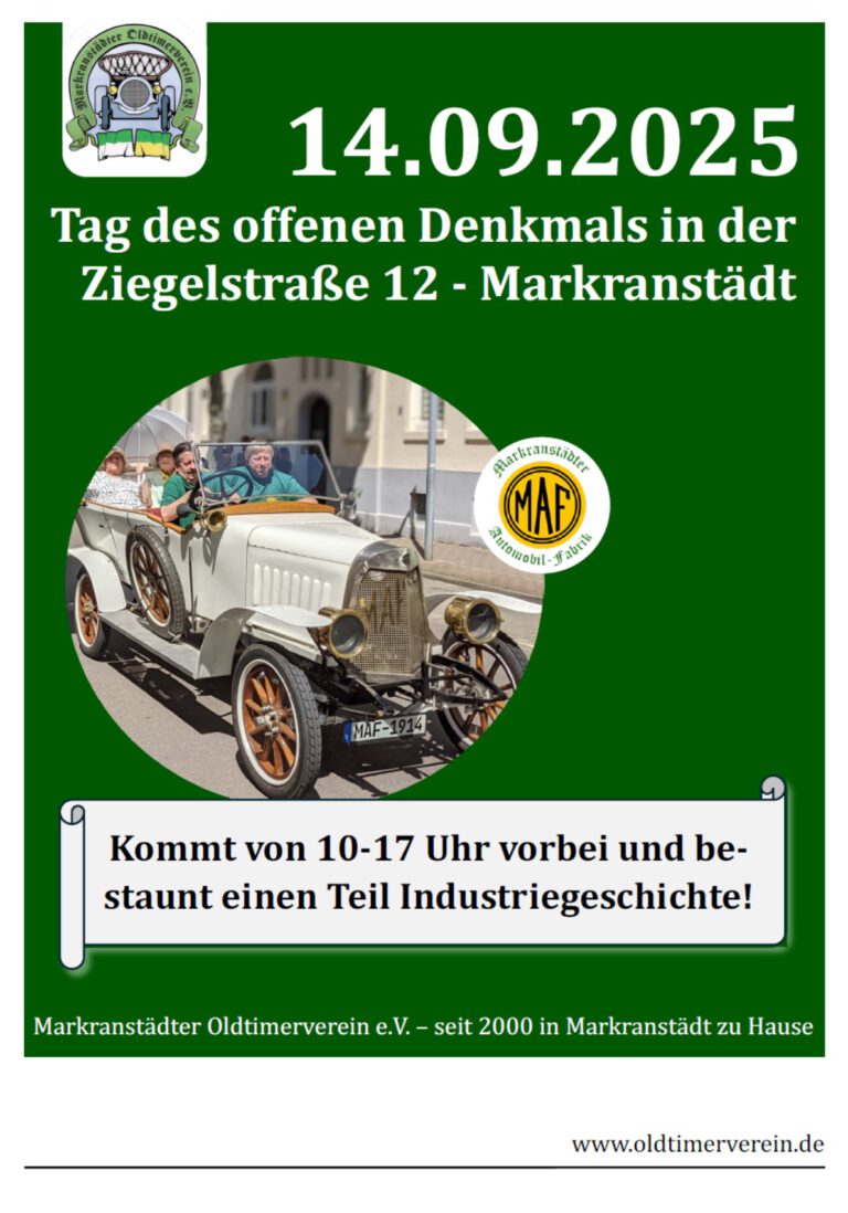 Tag des offenen Denkmals Ziegelstrasse Markranstädt
